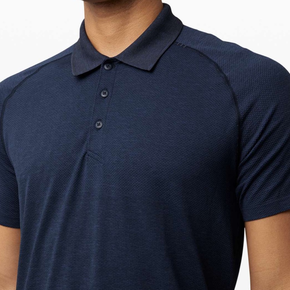 Lululemon Metal Vent Tech Polo – Men’s Large – True Navy – NWT - Picture 2 of 9